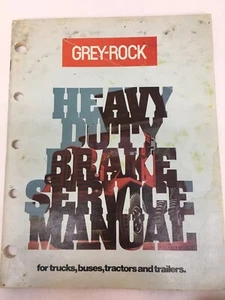 1975 Grey Rock Heavy Duty Brake Service Manual for Trucks, Buses, Tractors - Bild 1 von 5
