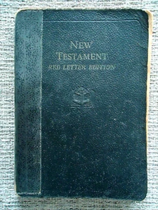 VTG New Testament Red Letter Edition World Publishing Self Pronouncing 1950's - Picture 1 of 7