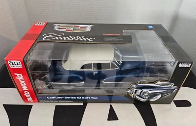 1947 Cadillac Series 62 Soft Top AUTO WORLD 1:18 Scale Die Cast MIB NEW - Image 1 of 4