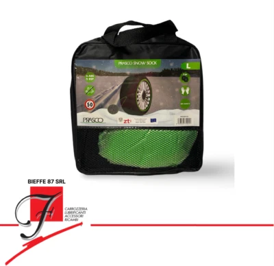 CALZE DA NEVE AUTO TAGLIA L PRASCO OMOLOGATE EN16662-1 IN TESSUTO RESISTENTE - Imagen 1 de 4