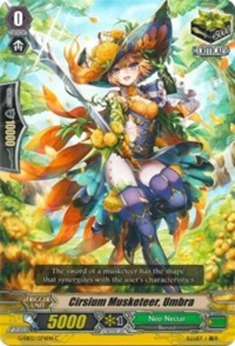 Cardfight 4x Cirsium Musketeer, Umbra - G-EB02/074EN - C - Image 1 of 1