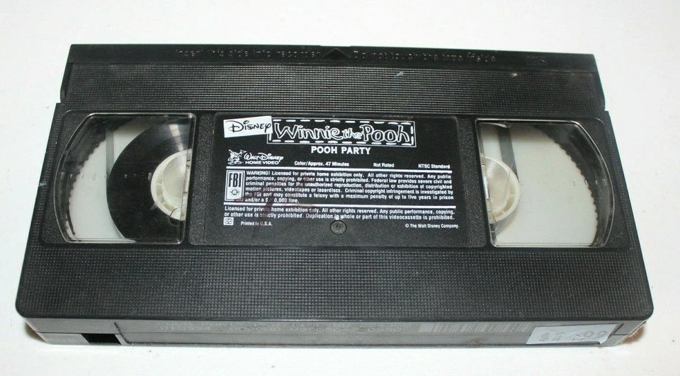 Walt Disney Winnie The Pooh Pooh Party (VHS Cassette Only, No Box)  - Image 1 of 1