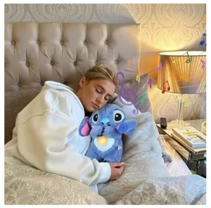 Cute 30cm Breathing Stitch Plush Doll – Soothing Sleep Toy Peluche for Gift - Picture 1 of 4