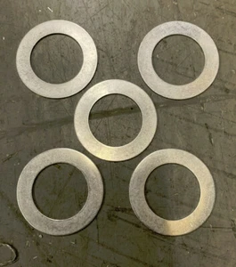 5 große Seastrom Präzisions-Aluminium-Flachscheiben ID-1"", OD-1 9/16"" 0,033"" dick - Bild 1 von 1
