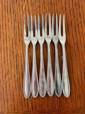 VTG Wurttembergische Silverplate WMF 2 Tine 5.5" Snail Olives Canapés Appetizers - Image 1 of 3