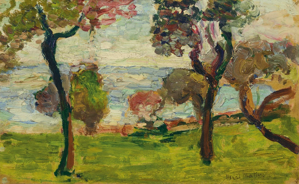 Impressão artística fina Henri Matisse - Paysage (1898) assinada - 17 x 22" - Imagem 1 de 1