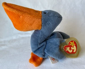 Ty 4107 Scoop the Pelican Beanie Babies 1996 With Tag Protector - Picture 1 of 11
