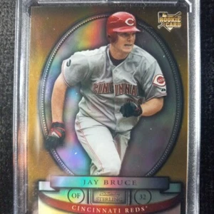 2008 Bowman Sterling Gold Refractor Image Variation Jay Bruce RC SSP!!! #/50!!! - Picture 1 of 8