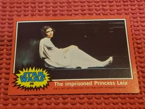 1977 Topps Star Wars Series 2 red Card #89 Imprisoned Princess Leia... - Picture 1 of 3
