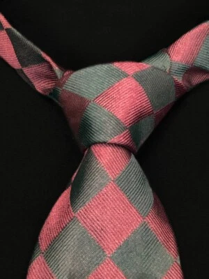 Corbata Dolce & Gabbana Corbata Borgoña Negro Diamantes Geométricos Seda Italia Foto 1 de 4