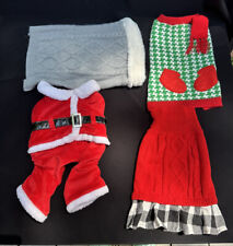 Dog Clothes Christmas Shirt Lot Size Small/Medium -Fit a Miniature Schnauzer -4