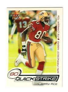 2001 Fleer Ultra Jerry Rice Quick Strike #5 QS /50 49ers HOF GOAT RARE MVP SSP - Picture 1 of 6