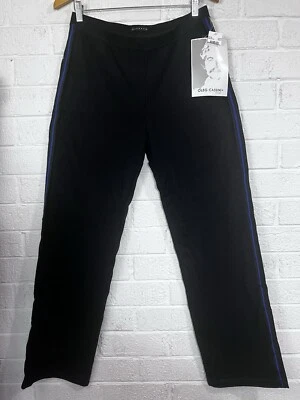 Pantalones deportivos elásticos vintage NUEVOS Oleg Cassini negros para mujer talla M Foto 1 de 4