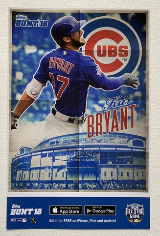 Kris Bryant Chicago Cubs Topps Bunt 16 MLB All-Star 11x17 Poster Cover