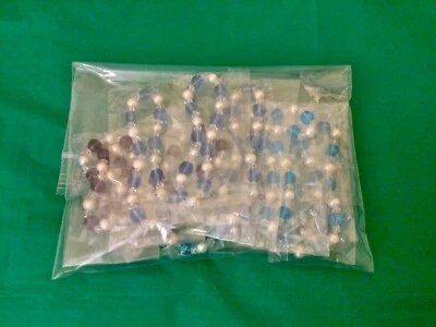 Lote de 10 pulseras elásticas naturales de agua dulce y cuentas de plástico de 6 pulgadas Foto 1 de 3