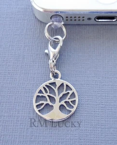 Lebensbaum Handy Anhänger Anti Staubdicht Stecker Ohr Kappe Buchse C39 - Bild 1 von 2