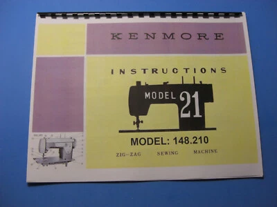 Manual de instrucciones de la máquina de coser Kenmore 148.210 - impreso  Foto 1 de 4