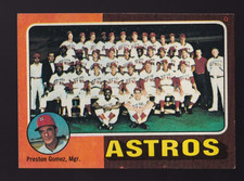 1975 TOPPS BASEBALL SET 487 HOUSTON ASTROS TEAM JR RICHARD EX-MT 10