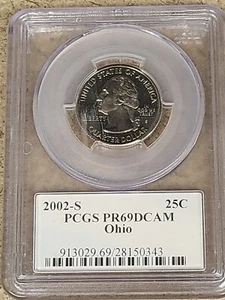 2002S Quarter PCGS PR69DCAM Ohio - Picture 1 of 2