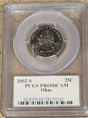 2002S Quarter PCGS PR69DCAM Ohio - Image 1 of 2