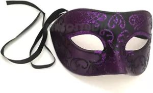 Mens Masquerade Ball Mask Cosplay Mardi Gras Prom Dance Birthday Bachelor Party - Picture 1 of 46
