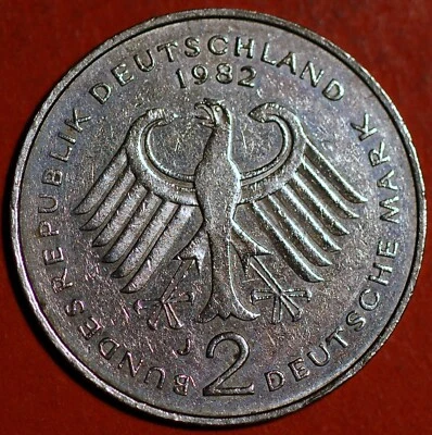 Germany Federal Republic 2 Mark 1982 KM# 124 - Image 1 of 2