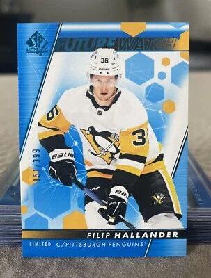 2022-23 SP Authentic #133 Filip Hallander Future Watch Limited /399 - Image 1 of 2