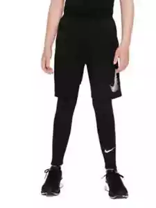 ⭕️ NEW Nike Dri-Fit Pro Kids Training Black Athletic Leggings Size XL DM8530-01 - Picture 1 of 3