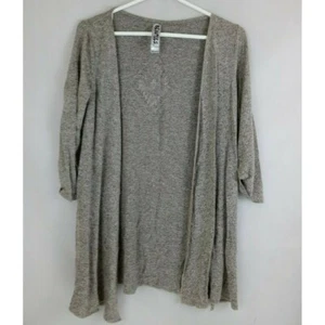 Beautees Girl's Gray Lightweight Shawl Cardigan Aztec Metallic Design Size Large - Picture 1 of 4