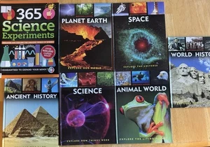 Set of 6 Questions & Answers Science & History & 365 Science Experiments Books - Imagen 1 de 2