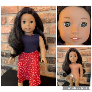 Muñeca American Girl Nanea Mitchell pelo castaño hawaiano + ojos verdes, Pleasant Co - Imagen 1 de 17
