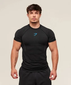 Gymshark Onyx 5.0 Seamless Herren T-Shirt Schwarz Größe L Training Neu OVP - Bild 1 von 2