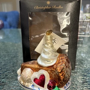 Christopher Radko Grandmas Pie Slice Christmas Ornament Food Tree Decoration - Picture 1 of 6