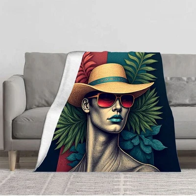 Cozy Flannel Blanket - Soft Warm Durable Perfect for Sofa Travel & Bed - Stylish - Image 1 of 4