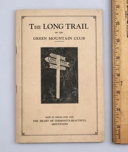 Rare Early The Long Trail of the Green Mountain Club Booklet & Map Vermont - Picture 1 of 8
