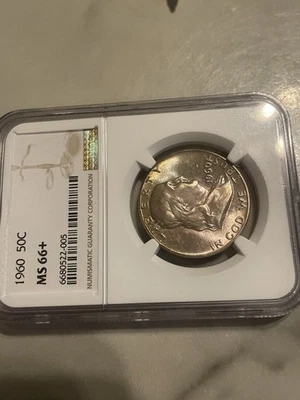 1960 NGC Ms 66 + Franklin Half  Spectacular! Please Check My Listings👀 - Image 1 of 4