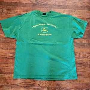 VTG 90s-Y2K Green John Deere Been There Cut That T-Shirt XXL / Stains / Decent - Picture 1 of 13
