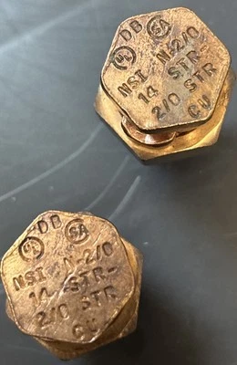 * NSI Industries N-2/0 Split Bolt Copper Wire Connector 14-2/0 STR CU Electrical - Image 1 of 3