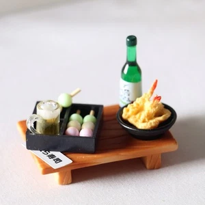 Casa de muñecas japonesa sushi bola de pescado tempura bento caja mini comida juguete accesorios - Imagen 1 de 9