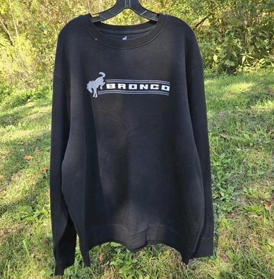 Sudadera Ford Bronco Cuello Redondo Pullover Negro Logo Unisex 3XL EXC Foto 1 de 4