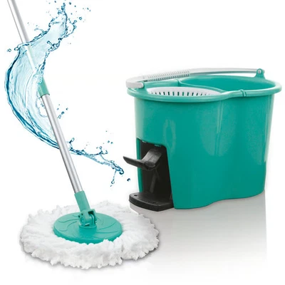 Wischmop Bodenwischer Set 2 Kammer Power Filtersystem Wischen Putzeimer Mopp NEU - Bild 1 von 4