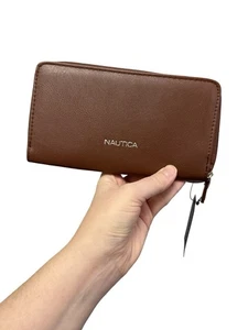 Nautica Brown Wallet Size 4”x7.5” NWT - Picture 1 of 11