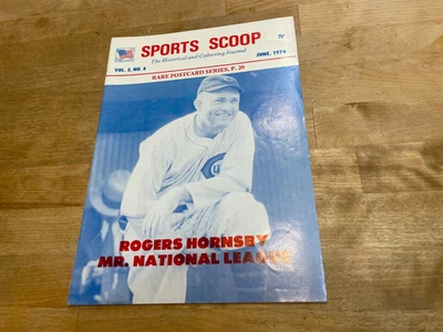 1974 Sports Scoop Rogers Hornsby Cubierta De Colección Tarjeta De Béisbol Historia Foto 1 de 4
