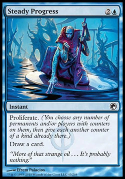 Steady Progress -Foil Near Mint MTG Scars of Mirrodin - Image 1 of 1