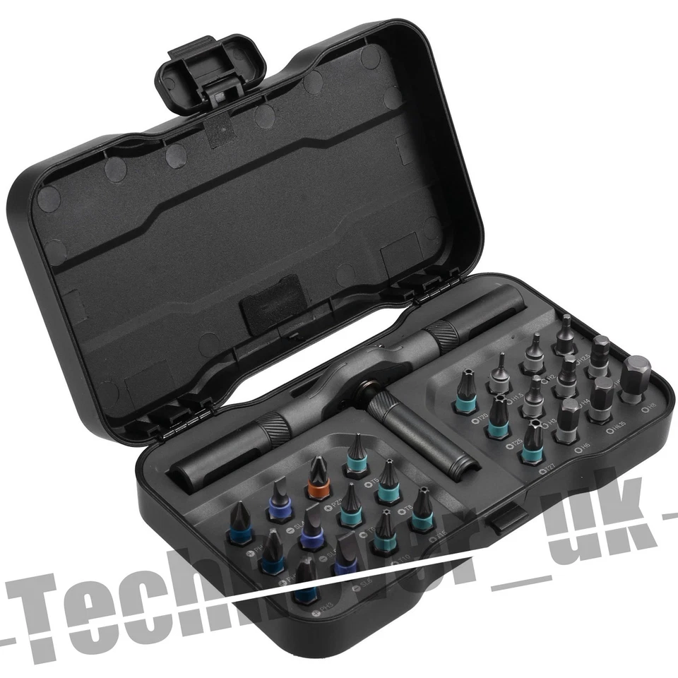 RS1 24-in-1 Magnetic Ratchet Screwdriver Set, Precision Bits, Non-Slip9417 - Image 1 of 4