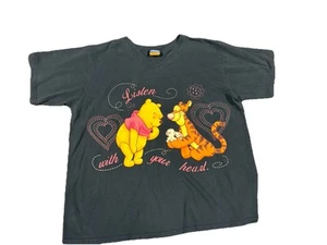 VTG Disney Winnie The Pooh Tigger T-Shirt Adult 2XL Blue Double Sided Y2K - Picture 1 of 12