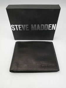 Steve Madden Echtleder Passcase Geldbörse schwarz nie benutzt - Bild 1 von 15