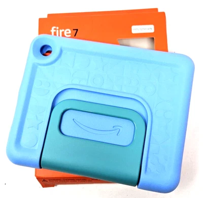 Amazon Kid-Proof Case for Fire 7 Tablet Compatible w/12th generation 2022 Blue - Image 1 of 3