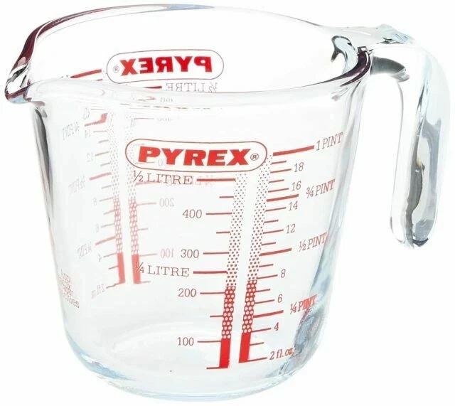 Pyrex Measuring Jug 500ml | Capacity 568ml / 20 ounce | P586, Multicolor - Image 1 of 1