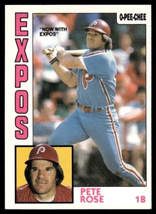 1984 O-Pee-Chee VTG OPC Baseball Pete Rose Montreal Expos #300 - Picture 1 of 2